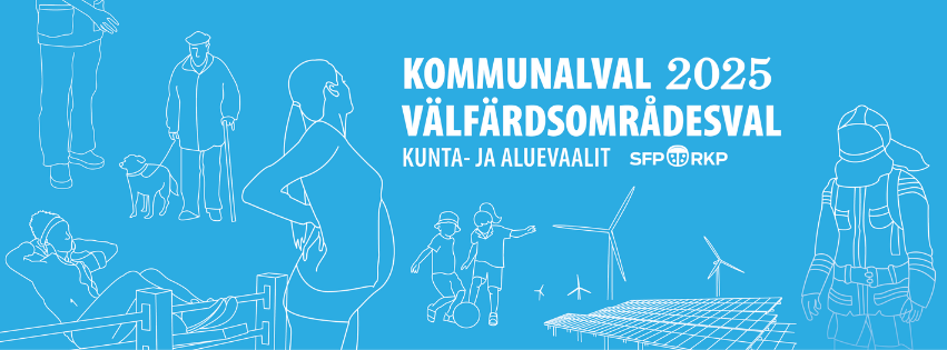 Kommunalval och välfärdsområdesval 2025. Kunta- ja aluevaalit 2025.